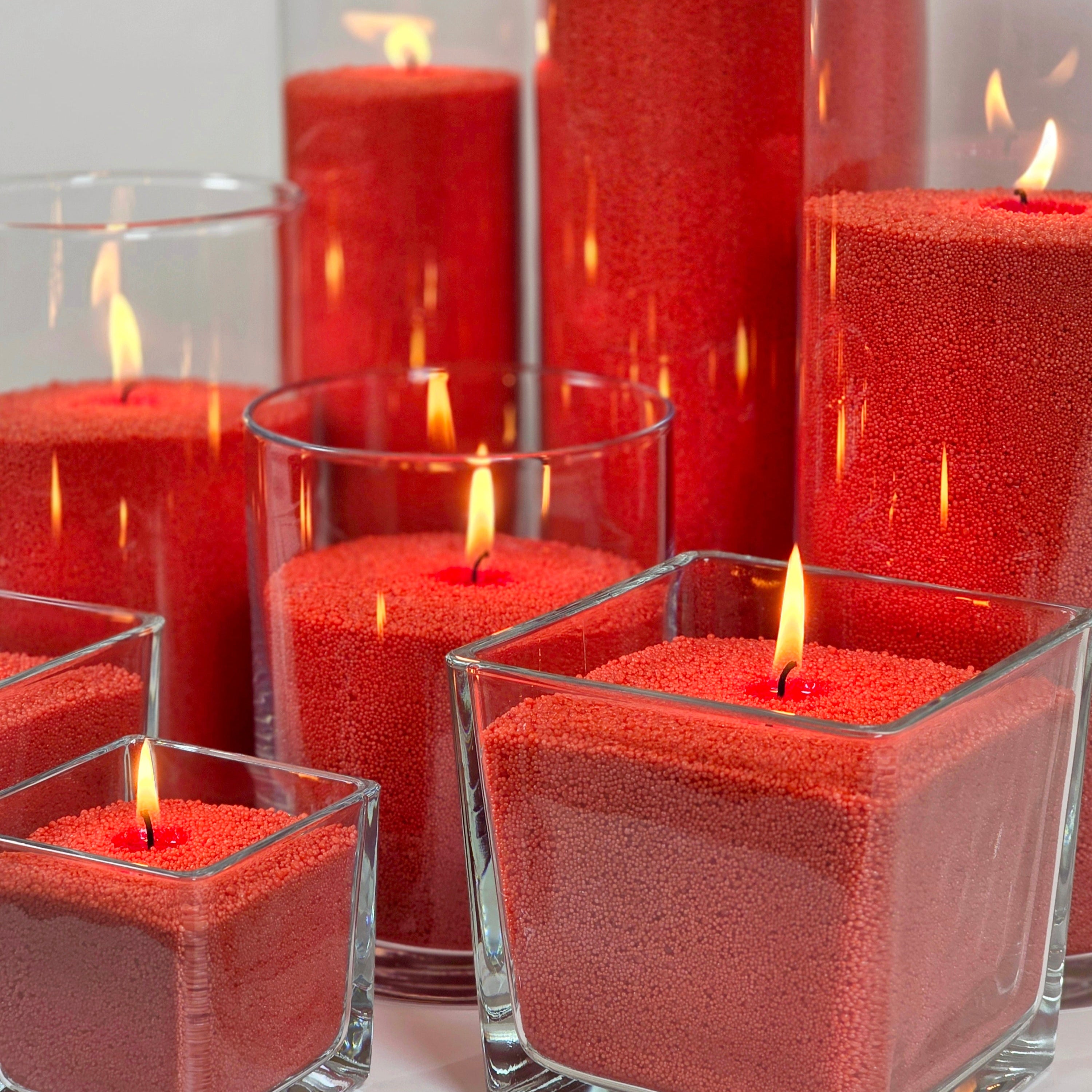 RED CANDLE SAND WAX