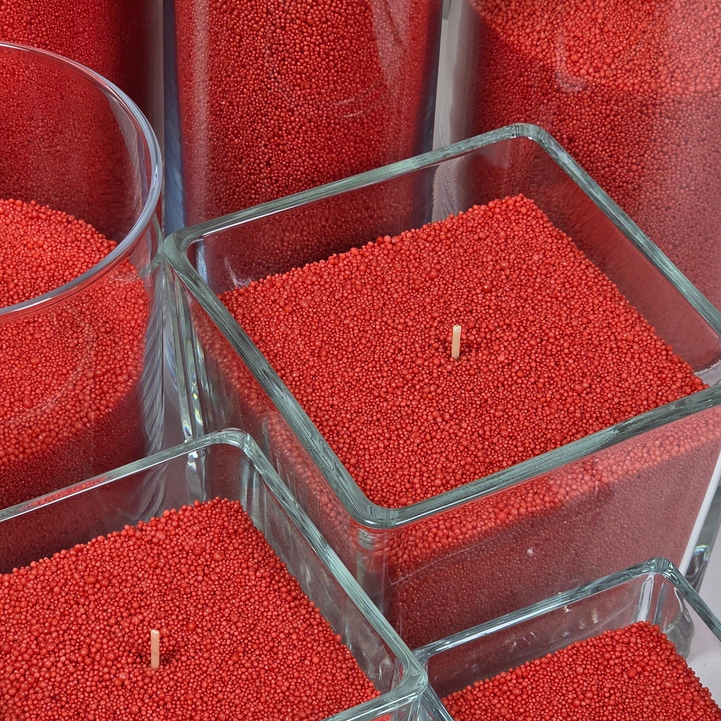 RED CANDLE SAND WAX