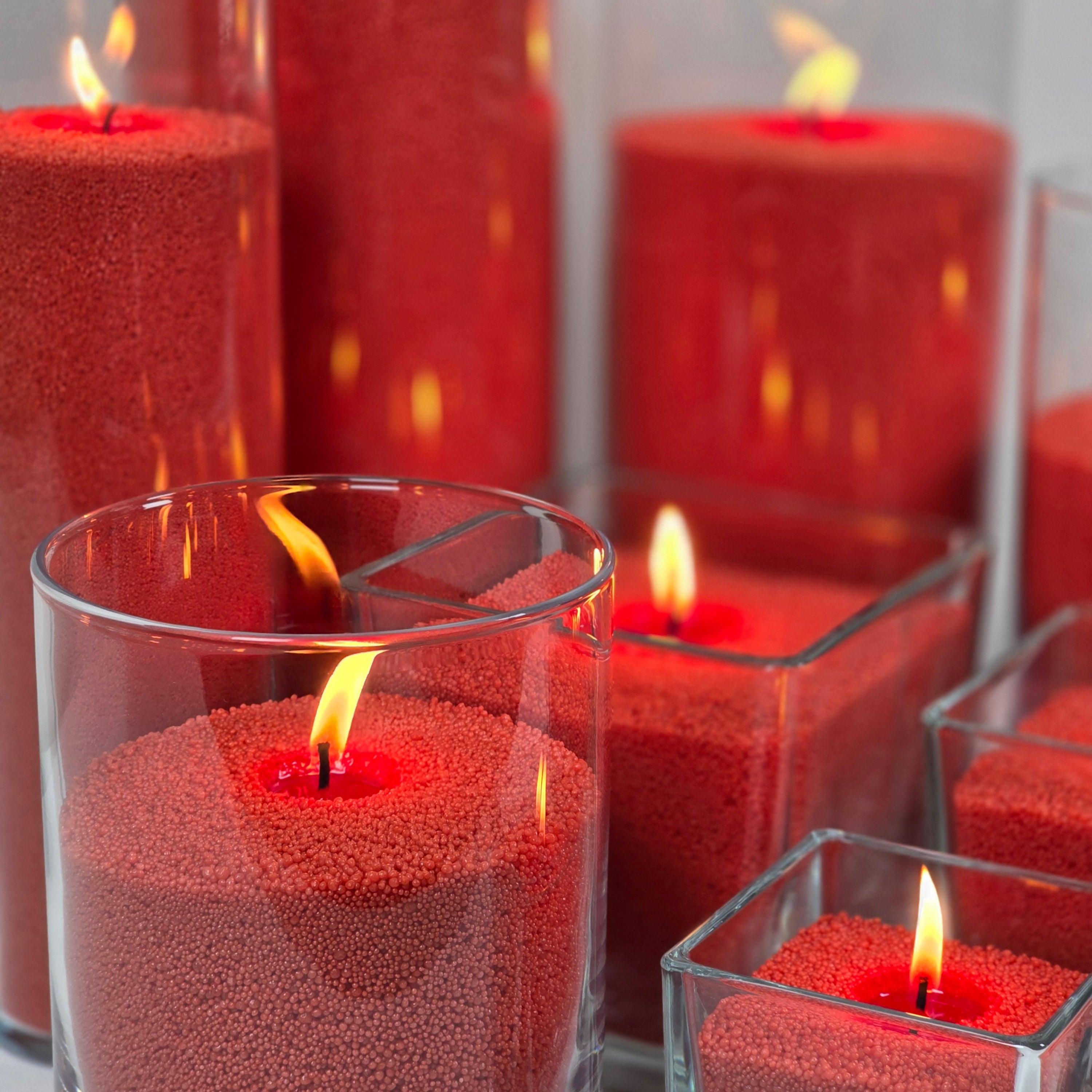 RED CANDLE SAND WAX