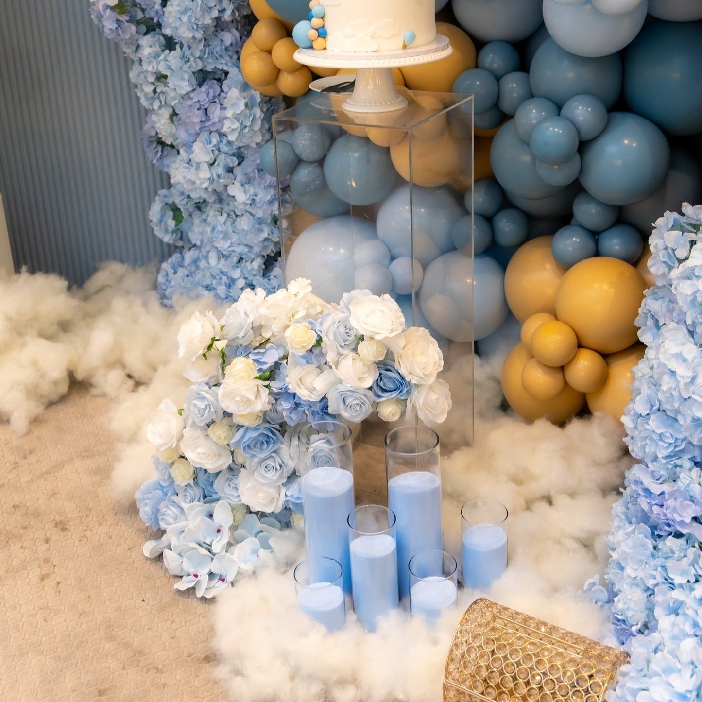 CANDLE SAND WAX ,,BABY BLUE"