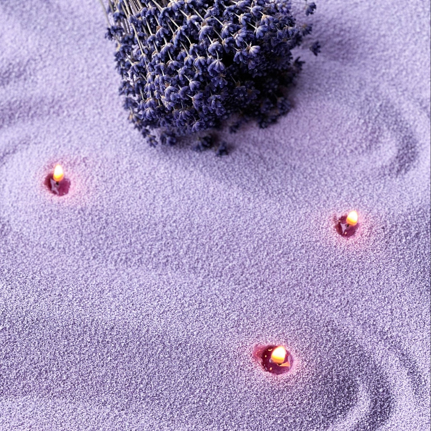 LAVENDER CANDLE SAND WAX