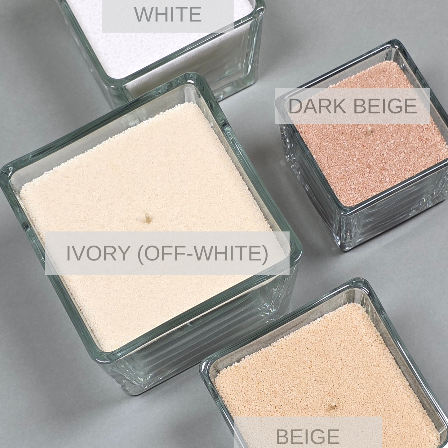 CIRE DE SABLE BOUGIE BEIGE