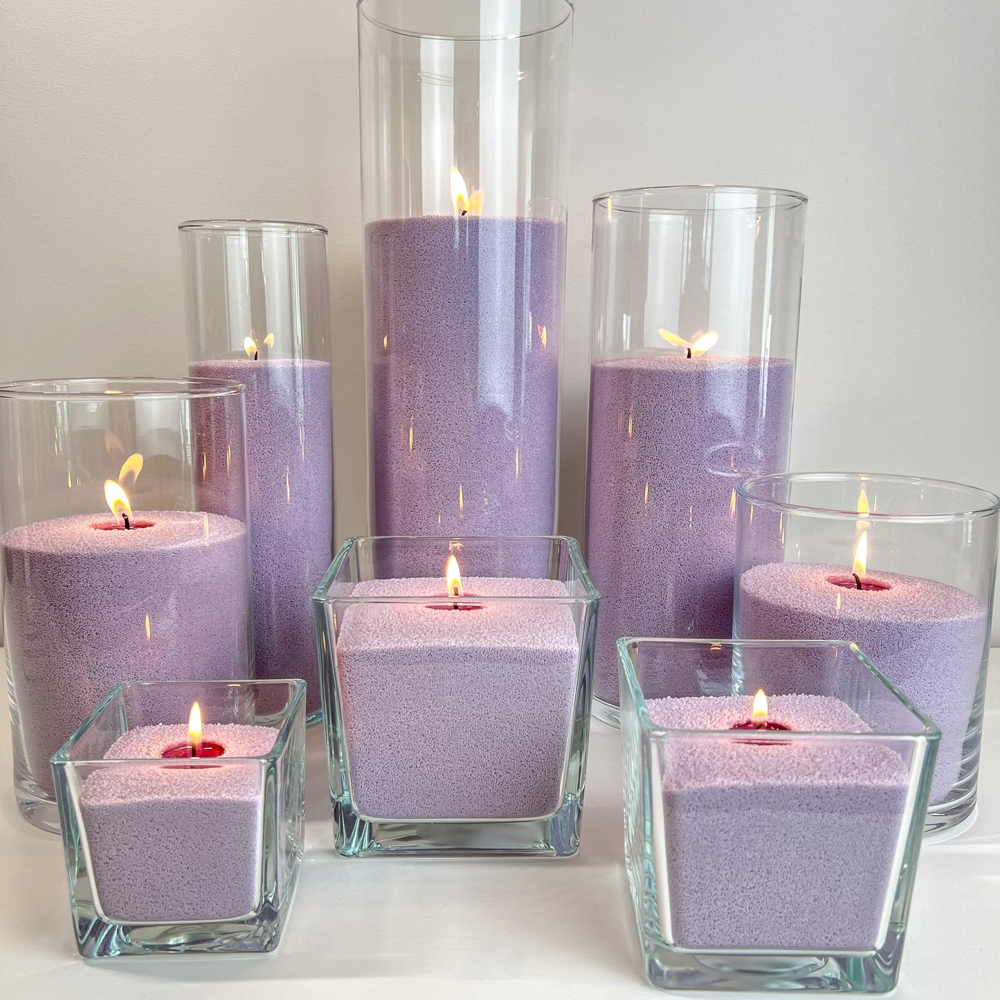 LAVENDER CANDLE SAND WAX