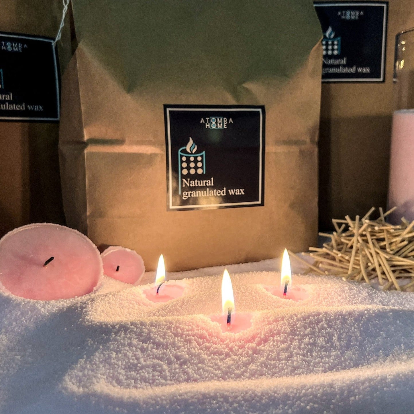 Candle Sand Wax Baby Pink Color Wedding Decor Event Decoration Candle Supplies Candle Supplier Candle Sand For Your Events