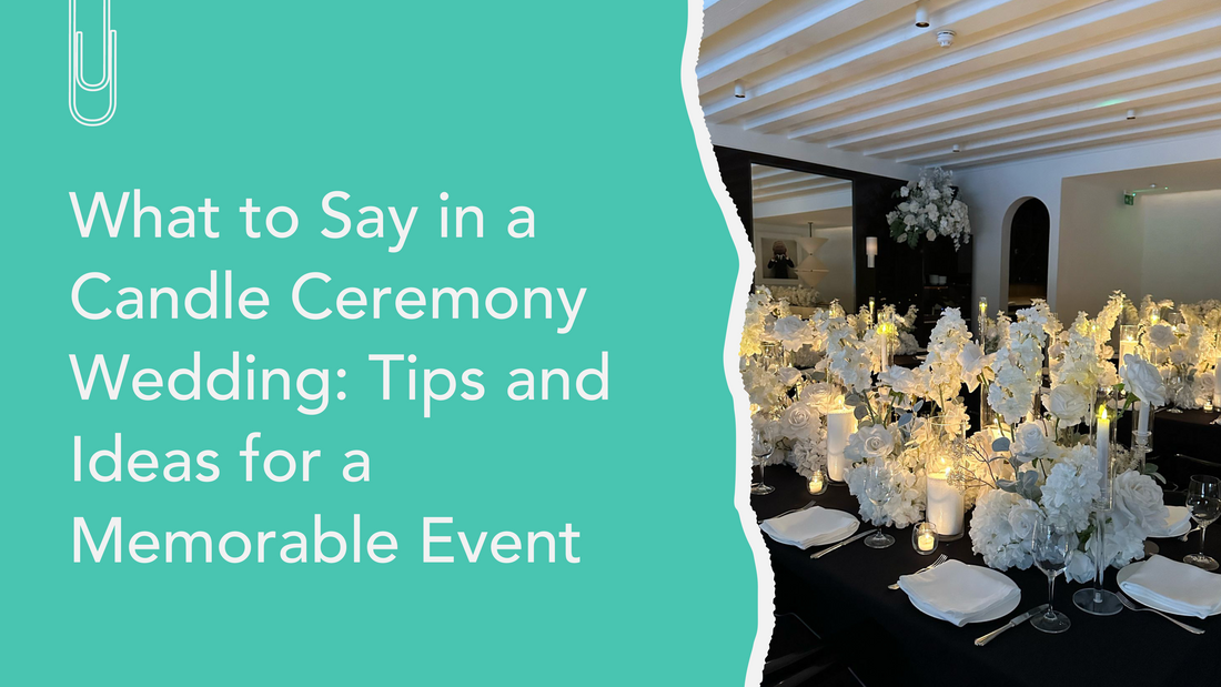 What to Say in a Candle Ceremony Wedding?