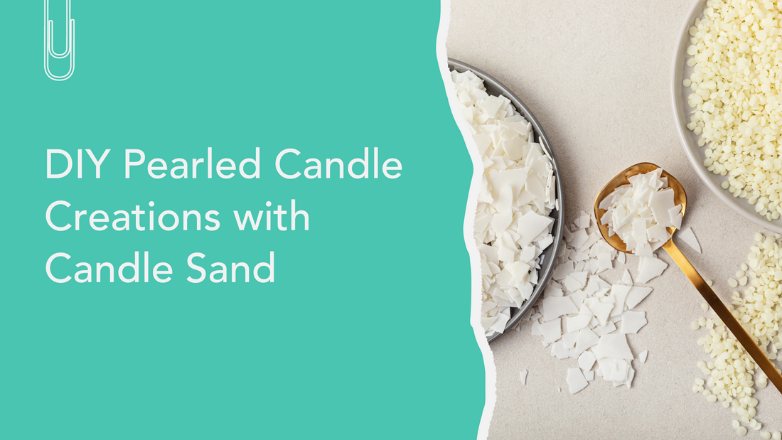 DIY Pearled Candle Creations with Candle Sand