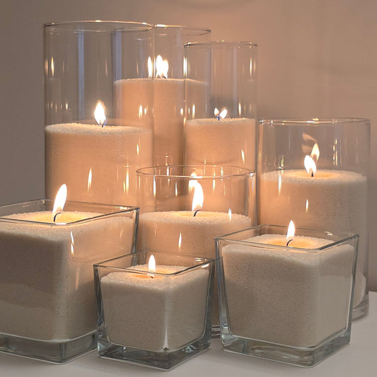 CIRE DE SABLE BOUGIE BEIGE