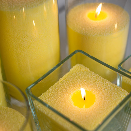 CIRE DE SABLE BOUGIE BEIGE