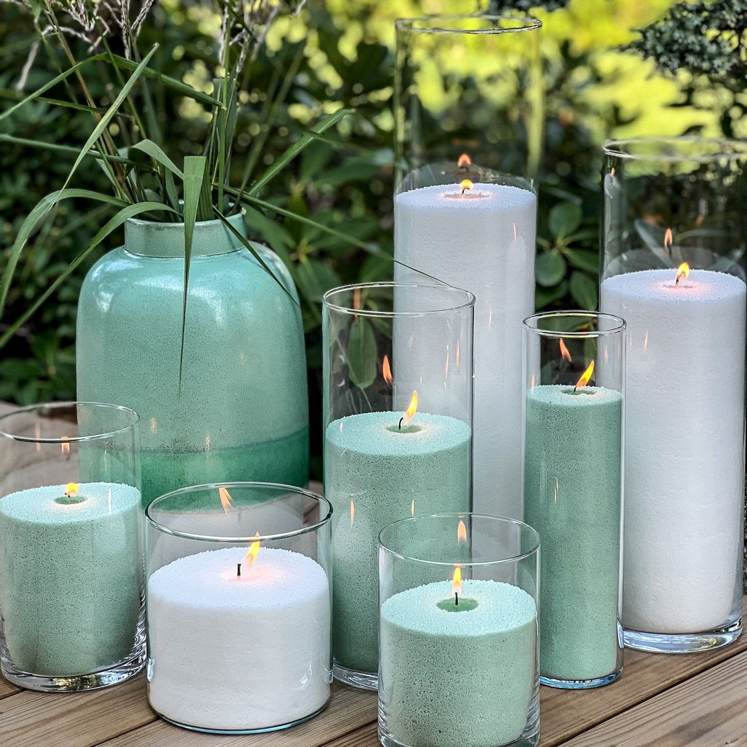 ICE GREEN CANDLE SAND WAX