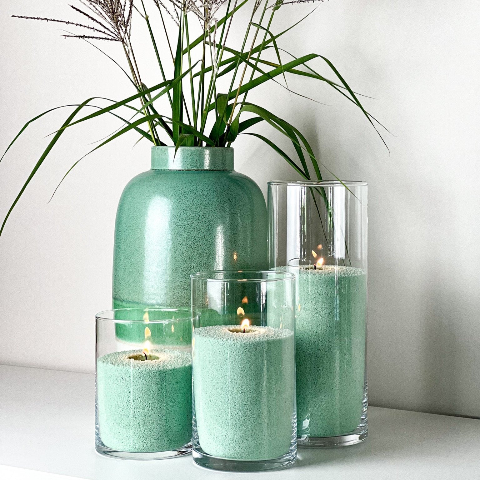 ICE GREEN CANDLE SAND WAX