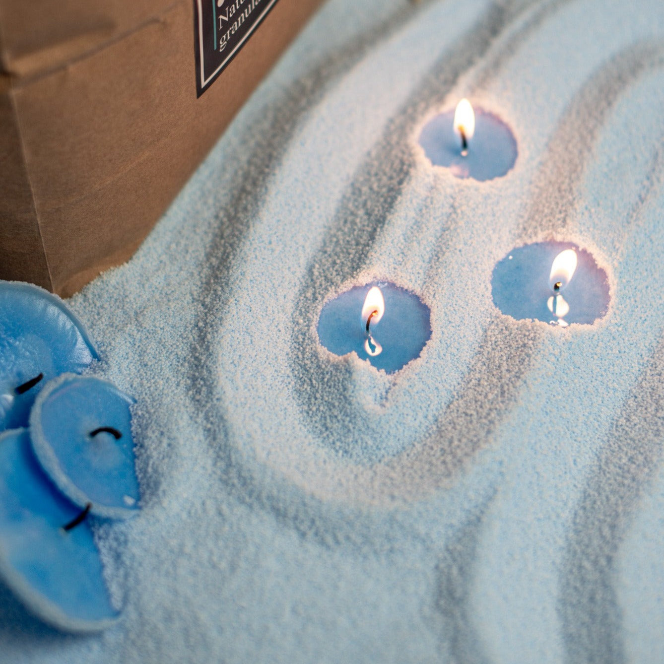 Candle Sand Wax Blue Color Wedding Decor Event Decoration Candle Supplies Candle Supplier Candle Sand For Your Events