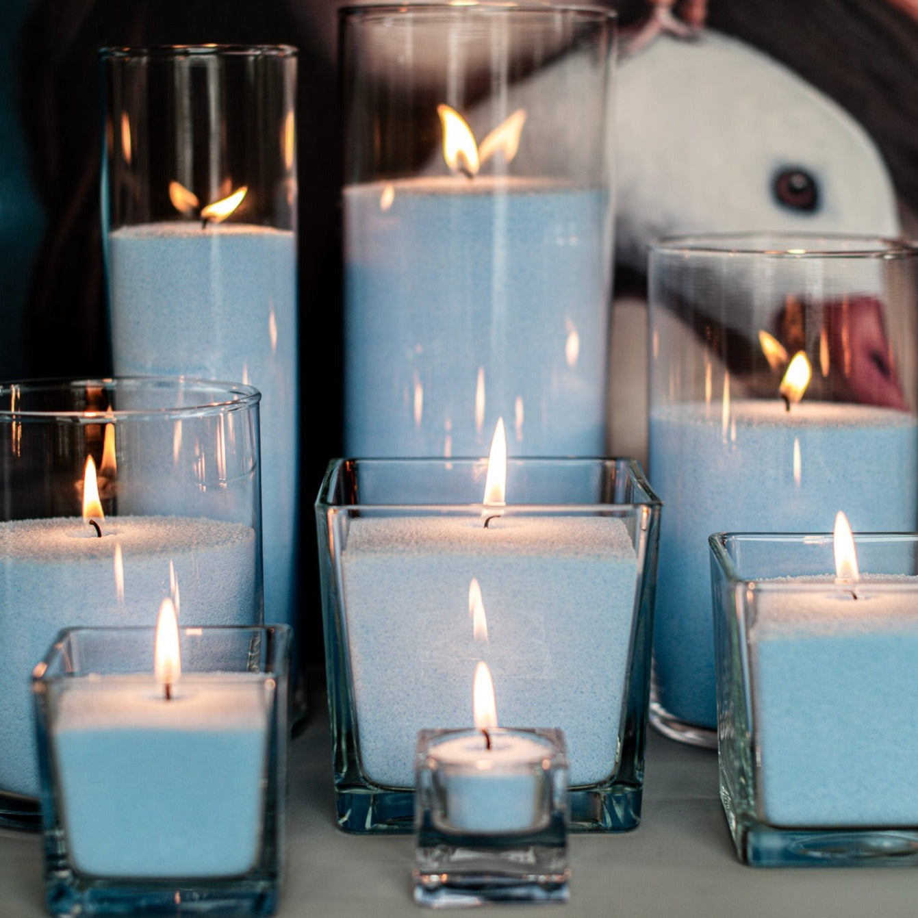 Candle Sand Wax Blue Color Wedding Decor Event Decoration Candle Supplies Candle Supplier Candle Sand For Your Events